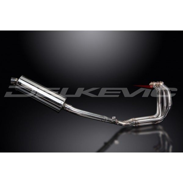 Delkevic volledig systeem Oval RVS 350mm - FZR600R FOXEYE (1994-1996)