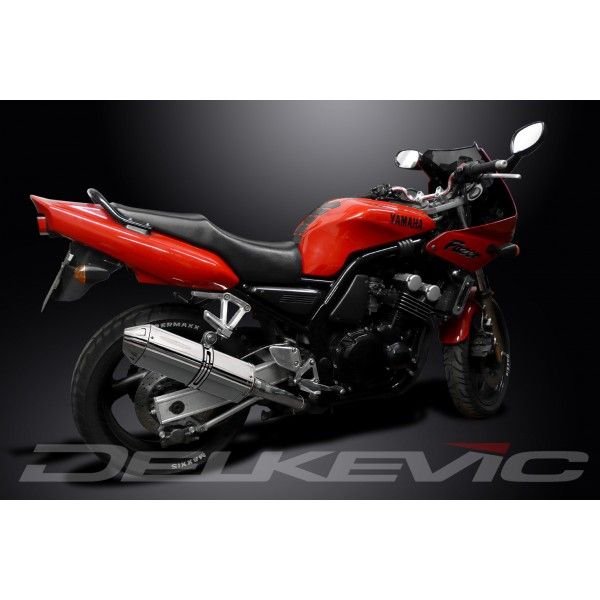 Delkevic volledig systeem Tri-Oval RVS 320mm - FZS600 FAZER (1998-2003)