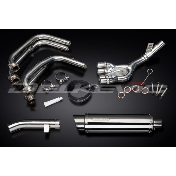 Delkevic volledig systeem Round RVS 350mm - FZS600 FAZER (1998-2003)