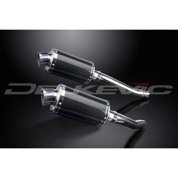 Delkevic slip-on kit Oval Carbon 225mm - TDM900 (2002-2013)