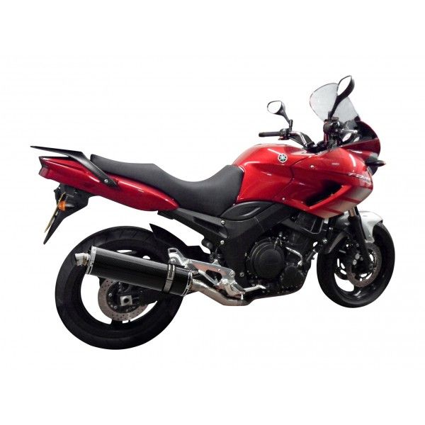 Delkevic slip-on kit Oval Carbon 450mm - TDM900 (2002-2013)