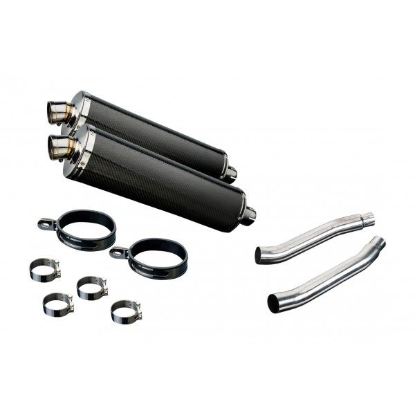 Delkevic slip-on kit Oval Carbon 450mm - TDM900 (2002-2013)
