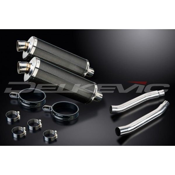 Delkevic slip-on kit Oval Carbon 350mm - TDM900 (2002-2013)