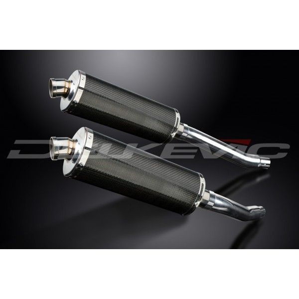 Delkevic slip-on kit Oval Carbon 350mm - TDM900 (2002-2013)