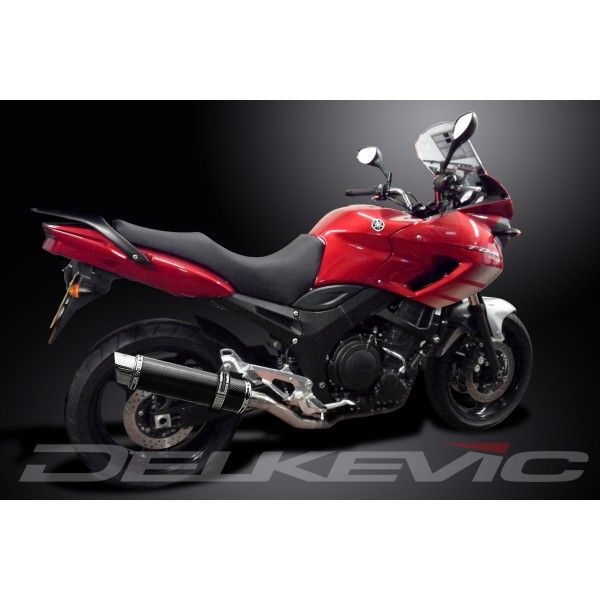 Delkevic slip-on kit Round Carbon 350mm - TDM900 (2002-2013)