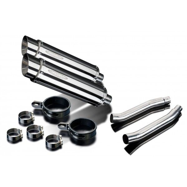 Delkevic slip-on kit Round RVS 350mm - TDM900 (2002-2013)