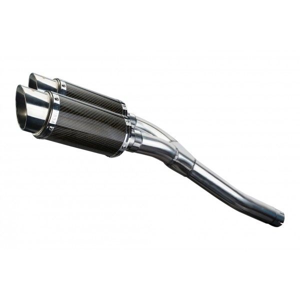 Delkevic slip-on kit Round Carbon 200mm - FZ6 (NKD/ FAIRED) (2004-2010)