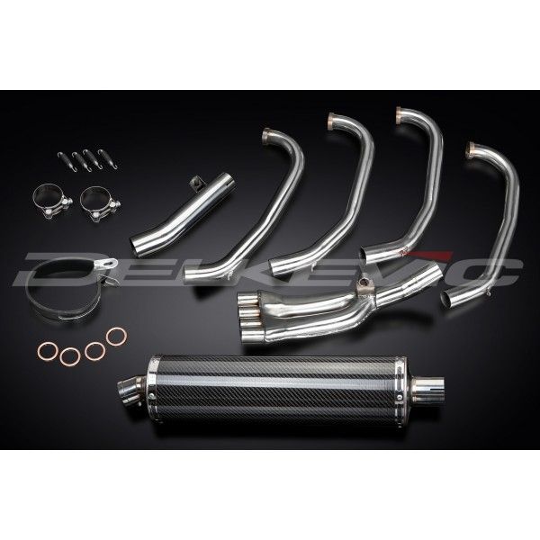 Delkevic volledig systeem Oval Carbon 450mm - CBR600F (1987-1990)