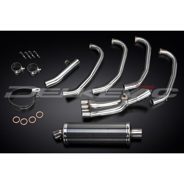 Delkevic volledig systeem Oval Carbon 350mm - CBR600F (1987-1990)