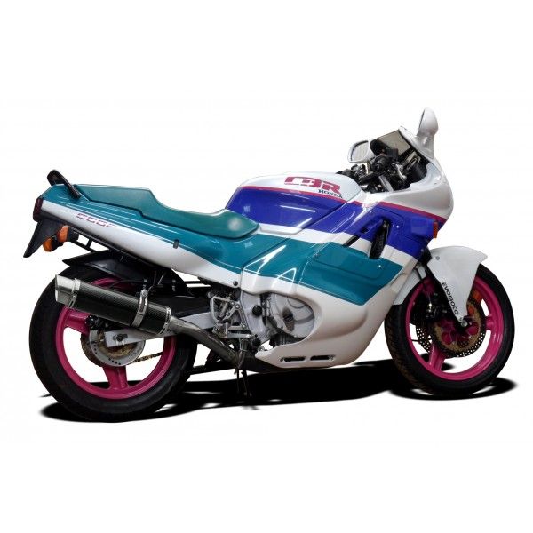 Delkevic volledig systeem Round Carbon 350mm - CBR600F (1987-1990)