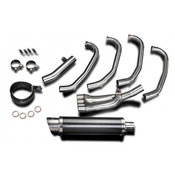 Delkevic volledig systeem Round Carbon 350mm - CBR600F (1987-1990)