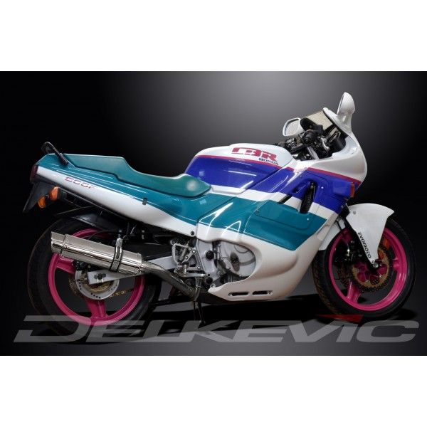 Delkevic volledig systeem Round RVS 350mm - CBR600F (1987-1990)