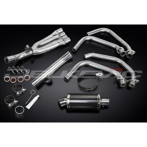 Delkevic volledig systeem Oval Carbon 225mm - CBR600F (1991-1998)