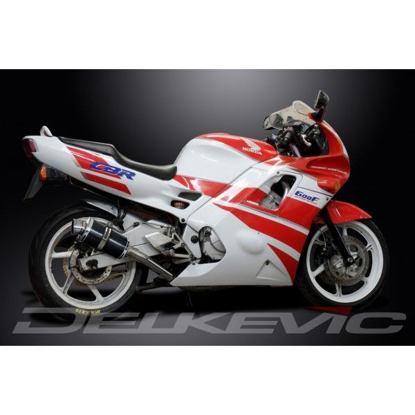 Delkevic volledig systeem Oval Carbon 225mm - CBR600F (1991-1998)