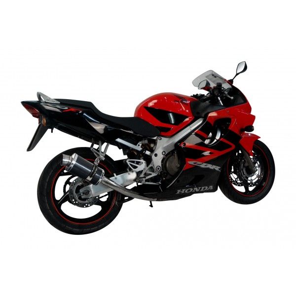 Delkevic volledig systeem Oval Carbon 225mm - CBR600F (1999-2000)