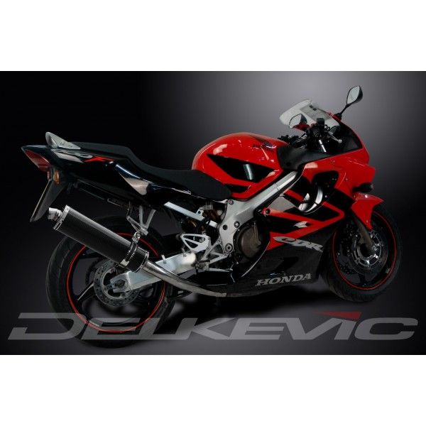 Delkevic volledig systeem Oval Carbon 450mm - CBR600F (1999-2000)