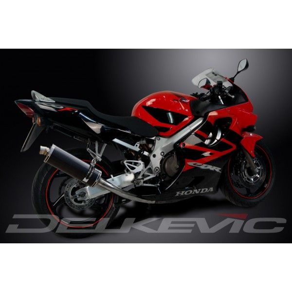Delkevic volledig systeem Oval Carbon 350mm - CBR600F (1999-2000)