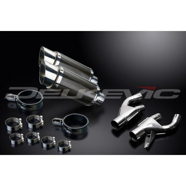 Delkevic slip-on kit Round Carbon 200mm - VMX1200 V-MAX (1984-2007)
