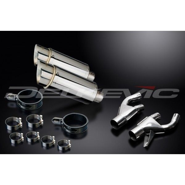 Delkevic slip-on kit Round RVS 200mm - VMX1200 V-MAX (1984-2007)