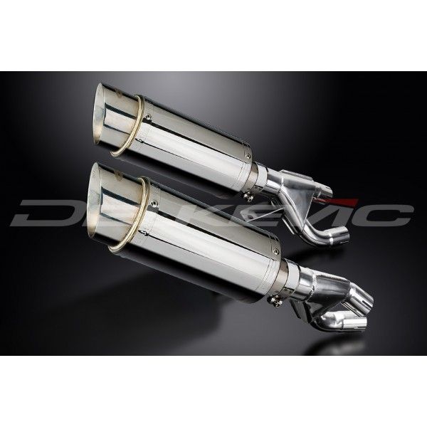 Delkevic slip-on kit Round RVS 200mm - VMX1200 V-MAX (1984-2007)