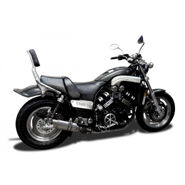 Delkevic slip-on kit Round RVS 200mm - VMX1200 V-MAX (1984-2007)