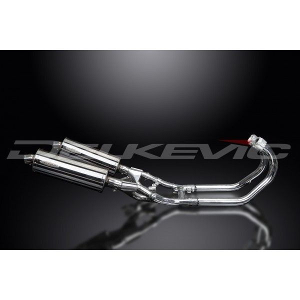 Delkevic volledig systeem Oval RVS 350mm - VMX1200 V-MAX (1984-2007)