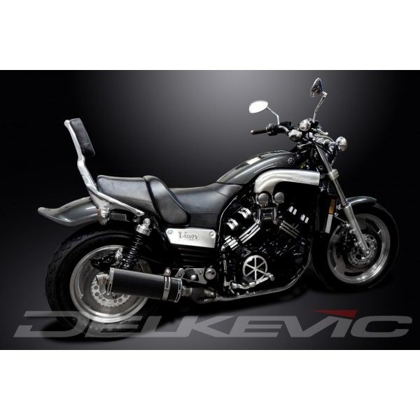 Delkevic volledig systeem Oval Carbon 350mm - VMX1200 V-MAX (1984-2007)