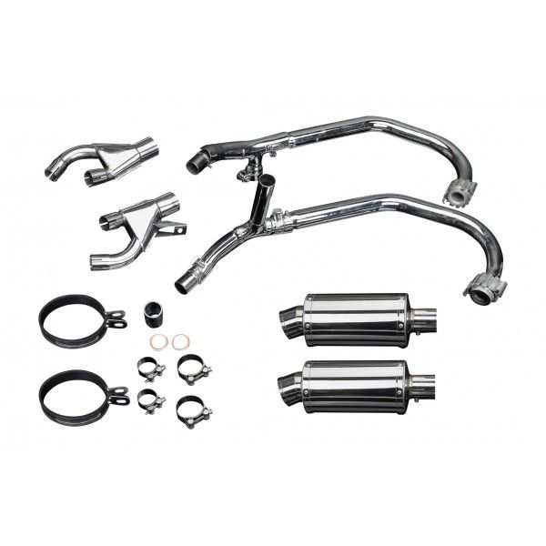 Delkevic volledig systeem Oval RVS 225mm - VMX1200 V-MAX (1984-2007)