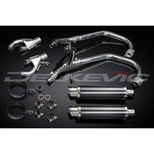 Delkevic volledig systeem Round Carbon 350mm - VMX1200 V-MAX (1984-2007)