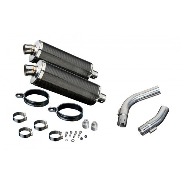 Delkevic slip-on kit Oval Carbon 350mm - YZF-R1 (2009-2014)
