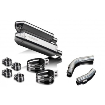 Delkevic slip-on kit Tri-Oval RVS 320mm - YZF-R1 (2009-2014)