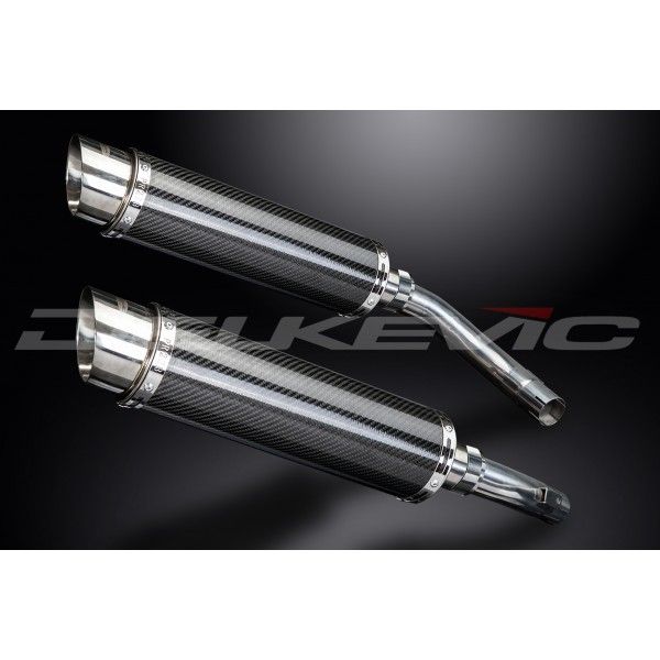 Delkevic slip-on kit Round Carbon 350mm - YZF-R1 (2009-2014)
