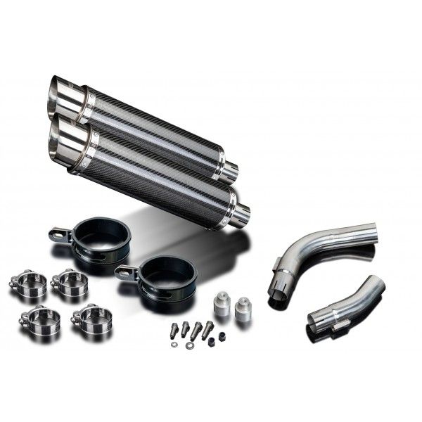Delkevic slip-on kit Round Carbon 350mm - YZF-R1 (2009-2014)