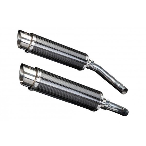 Delkevic slip-on kit Round Carbon 350mm - YZF-R1 (2009-2014)