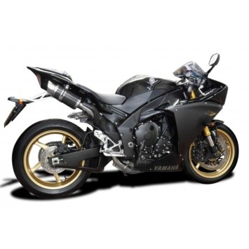 Delkevic slip-on kit Round Carbon 200mm - YZF-R1 (2009-2014)