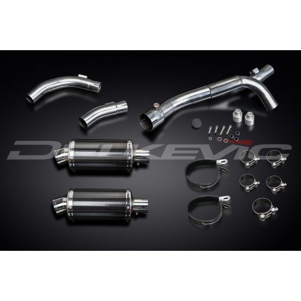 Delkevic slip-on kit Oval Carbon 225mm - YZF-R1 (2009-2014)