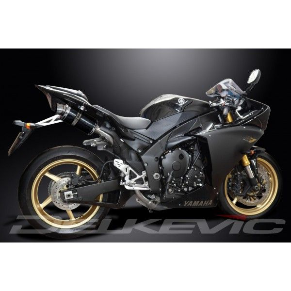 Delkevic slip-on kit Oval Carbon 225mm - YZF-R1 (2009-2014)