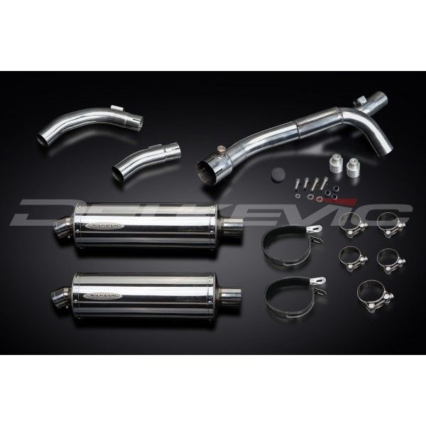Delkevic slip-on kit Oval RVS 350mm - YZF-R1 (2009-2014)