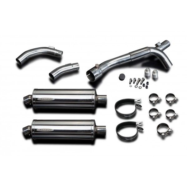Delkevic slip-on kit Oval RVS 350mm - YZF-R1 (2009-2014)