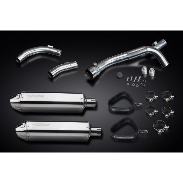 Delkevic slip-on kit Tri-Oval RVS 320mm - YZF-R1 (2009-2014)