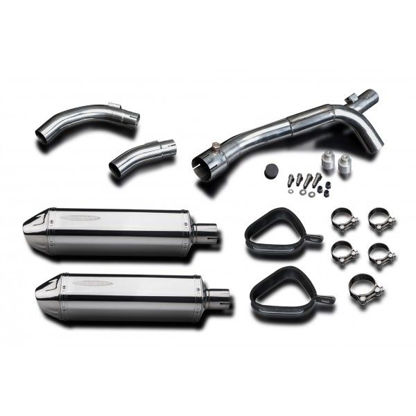 Delkevic slip-on kit Tri-Oval RVS 320mm - YZF-R1 (2009-2014)