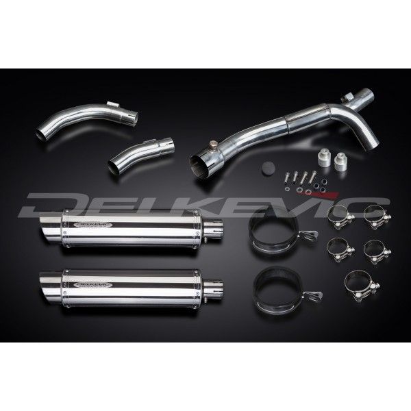 Delkevic slip-on kit Round RVS 350mm - YZF-R1 (2009-2014)