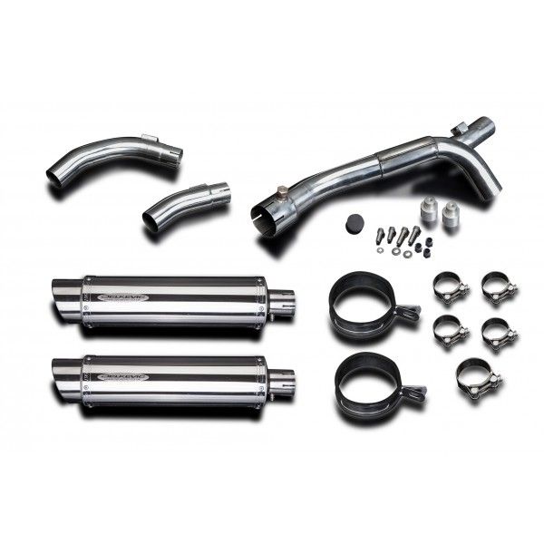 Delkevic slip-on kit Round RVS 350mm - YZF-R1 (2009-2014)