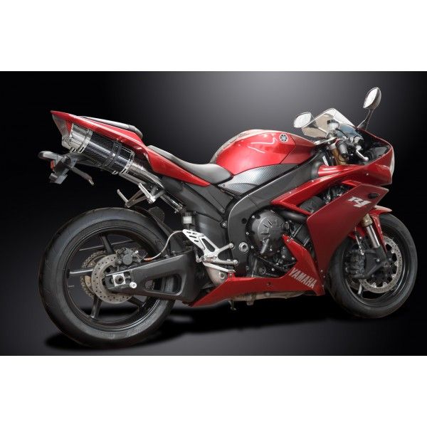 Delkevic slip-on kit Round Carbon 200mm - YZF-R1 4C8 (2007-2008)