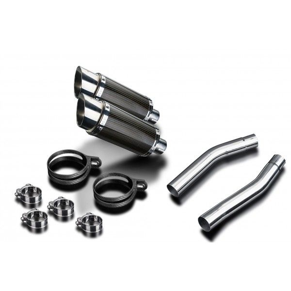 Delkevic slip-on kit Round Carbon 200mm - YZF-R1 4C8 (2007-2008)