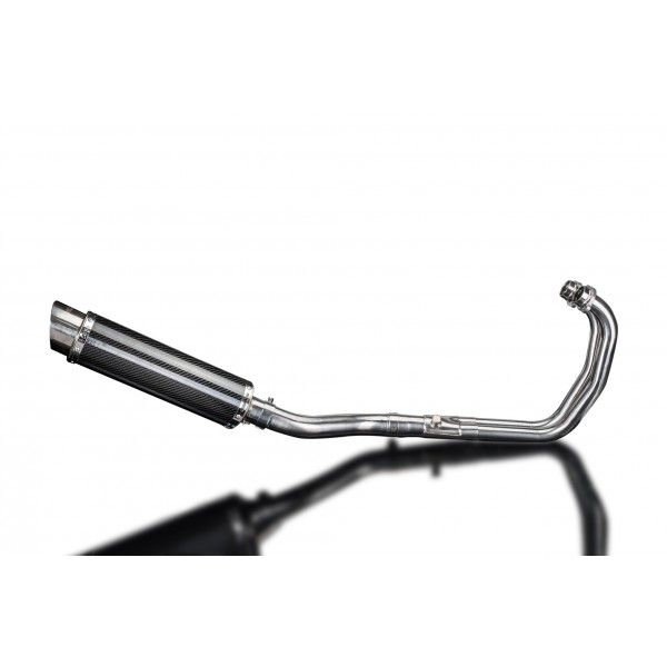 Delkevic volledig systeem Round Carbon 350mm - YZF-R3 (2015-2020) MT03 (2017-2020)