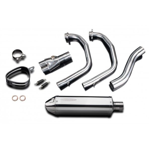 Delkevic volledig systeem Tri-Oval RVS 320mm - YZF-R3 (2015-2020) MT03 (2017-2020)