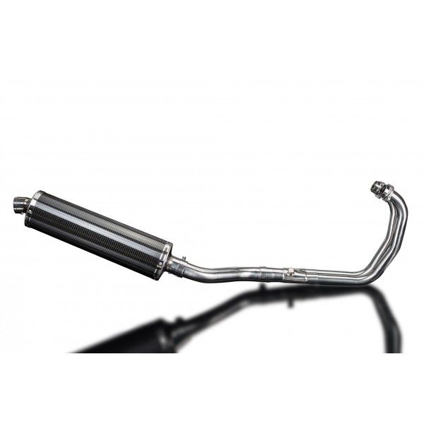 Delkevic volledig systeem Oval Carbon 450mm - YZF-R3 (2015-2020) MT03 (2017-2020)