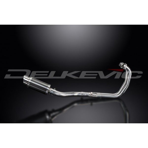 Delkevic volledig systeem Round Carbon 200mm - YZF-R3 (2015-2020) MT03 (2017-2020)