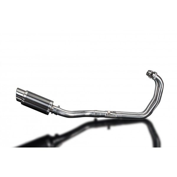 Delkevic volledig systeem Round Carbon 200mm - YZF-R3 (2015-2020) MT03 (2017-2020)